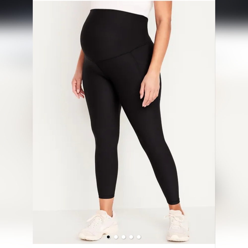 Old Navy *3 pack* Maternity Full-Panel PowerSoft 7/8 Leggings